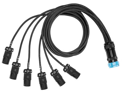 #ad SOCAPEX SOCO 19 PIN to 6 Channel L6 20 Female Connectors 6 ft Breakout Cable $496.99