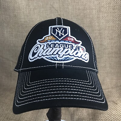 #ad New York Yankees 2009 League Champions New Era OSFM Hat Cap MLB Baseball Black $17.00