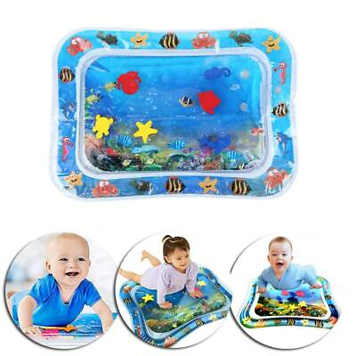 #ad Baby Water Mat Tummy Time Inflatable Play Mat floor Activity Gym Crawling Kids $6.82