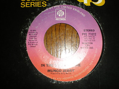 #ad Mungo Jerry 45 In The Summertime PYE PROMO $10.00
