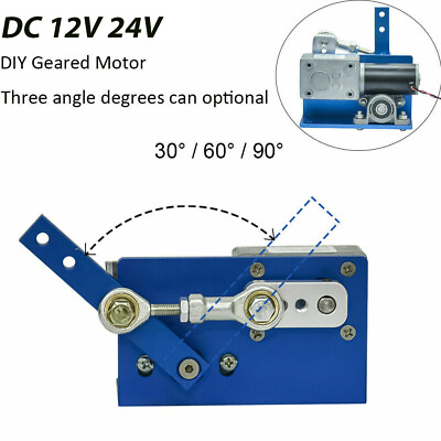 #ad DC 12V 24V DIY Swing Motor Wobbler Machine Reciprocating Gear Motor 8 470Rpm $52.24