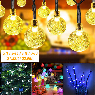#ad Solar Powered LED String Light Garden Path Yard Decor Lamp Outdoor Waterproof $17.00