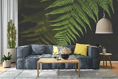 #ad 3D Plant Leaf Green Self adhesive Removeable Wallpaper Wall Mural 503 AU $224.99