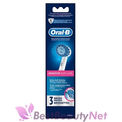 #ad Oral B Sensitive Gum Care 3 Replacement Brush Heads $13.99