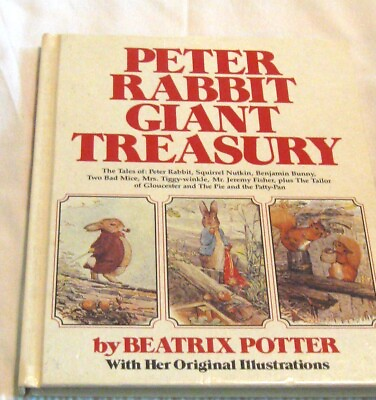 #ad Peter Rabbit Giant Teasury Beatrix Potter 1980 Original Illustrations NEW $19.99