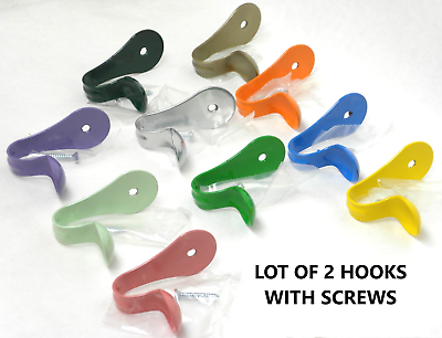#ad 2 New SmartHook ColorZ Garment Clothes Coat Hooks Rounded Surface CHOOSE COLOR $9.99