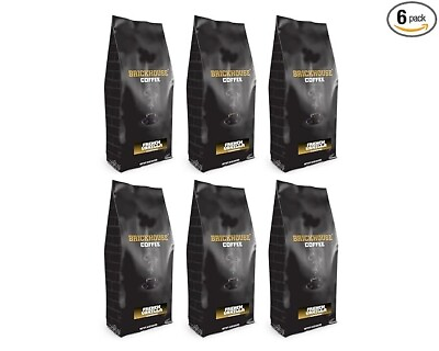 #ad Brickhouse Ground Coffee Medium Roast 6 bags 12 oz each French Vanilla $39.99