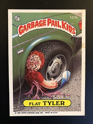 #ad 🔥1986 Garbage Pail Kids 127b FLAT TYLER ORIGINAL SERIES 4 GPK🔥 $4.95