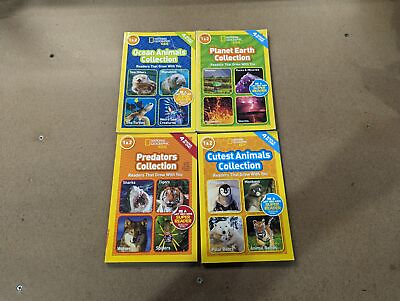 #ad Lot of 4 National Geographic Kids Readers Levels 1 2 4 Books in 1 $29.95