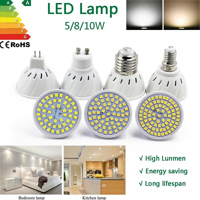 #ad Led Bulb Light Cup floodlight 5W 8W 10W Lamp Gu10 E27 E14 MR16 Spotlight AC 220V $3.60