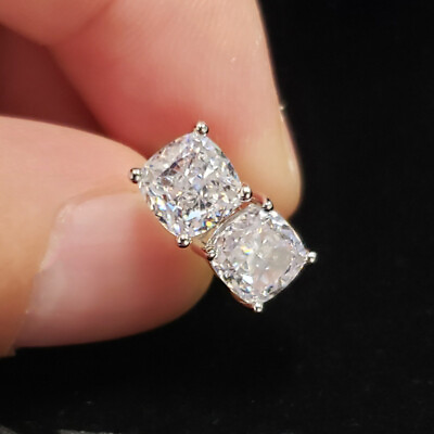 #ad Pretty 925 Silver Stud Earrings Jewelry Cubic Zircon Women Wedding Gifts A Pair C $2.94