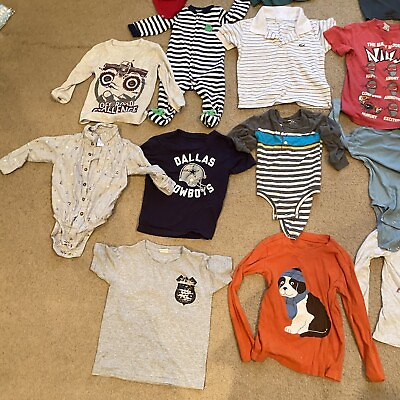 #ad Lot of 14 6 Month 5T Baby Toddler Boy Clothes Lot. Mixed Brands $13.59