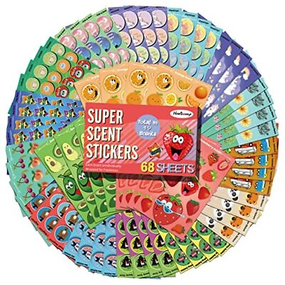 #ad Scratch and Sniff Stickers 68 Sheets Scented Stickers17 Different Scents $21.80