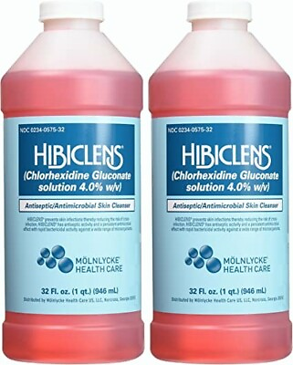 #ad Hibiclens Antimicrobial Skin Liquid Soap 32 oz Bottle 2 PACK 57532 $27.49