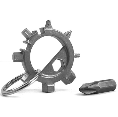 #ad 2pcs Outdoor Multifunctional Bicycle Repair Tool Portable Screwdriver Key Ring $7.57