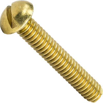 #ad 4 40 Brass Round Head Machine Screws Bolts Slotted Drive All Lengths Available $93.90
