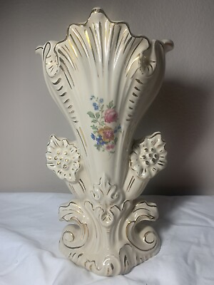 #ad Elegant Antique Staffordshire Vase Planter Pauls Gifts 10 1 2quot; Tall Flower $16.99