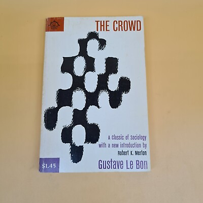 #ad VTG book The Crowd Gustave Le Bon 1966 $9.96