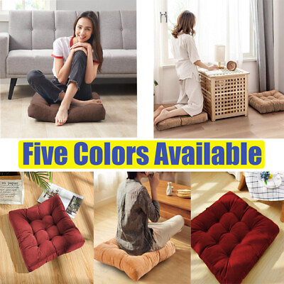 #ad Meditation Pillow Floor Pillow Solid Thick Tufted Seat Cushion For Living Room $27.89