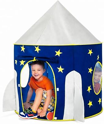 #ad Rocket Ship Tent Space Themed Pretend Play Tent Space Play House Spaces... $37.52