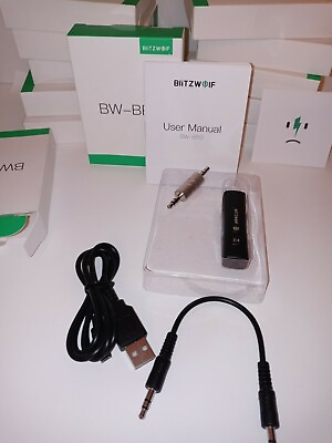 #ad 2 in 1 Mini Stereo BlitzWolf® BW BR0 Wireless V5.0 USB Audio bluetooth Receiver $8.00