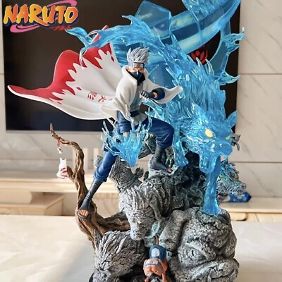 #ad 26.5Cm Naruto Anime Action Figures Standing Kakashi Pvc Statue Collection Figure $39.99