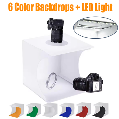 #ad Adjustable Brightness Shooting Tent Kit Portable Professional w 6 Color Backdrop $26.84