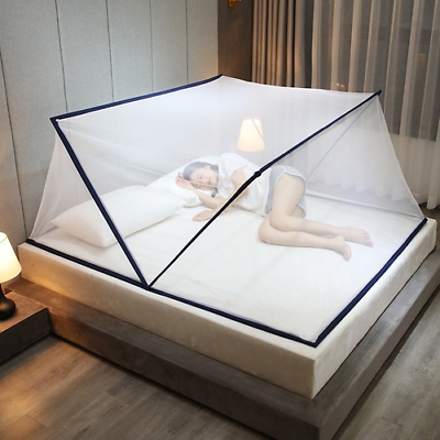 #ad Fold Mosquito Net Portable Installation Free Anti Mosquito Bedroom Mosquito Net $90.81