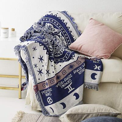 #ad Sofa Throw Blanket with Tassels Cotton Dustproof Sofa Chair Cover Bohemian St... $26.53