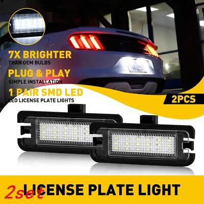 #ad 2set AUXITO LED License Light Plate 6000K For Canbus 2015 21 Ford Mustang $28.99
