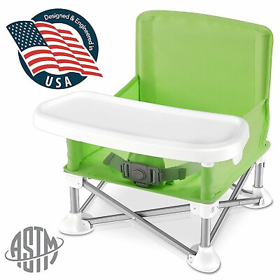 #ad SereneLife Portable Baby Toddler Seat Booster High Chair Green SLBS66G $52.99