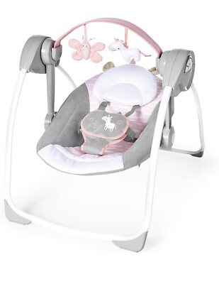 #ad Ingenuity Comfort 2 Go Compact Portable 6 Speed Baby Swing with Music Folds for $70.00