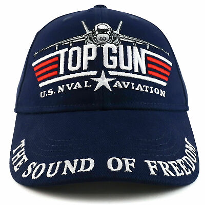 #ad US Navy Top Gun Military Aviation Embroidered Adjustable Baseball Cap $15.88