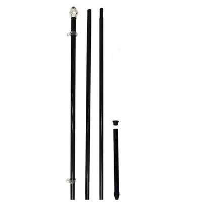 #ad 10ft Black Flag Pole amp; Spike Perfect for Any Outdoor Use $51.48