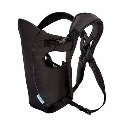 #ad EVENFLO CONVERTIBLE BABY CARRIER SOLID PRINT BLACK *DISTRESSED PKG $29.99