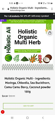#ad holistic organic multi herbs $23.75