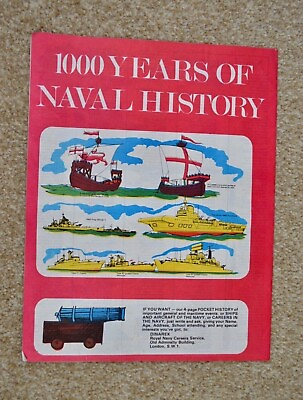 #ad Royal Navy 1000 Years Of Naval Facts Military Magazine Rare Vintage British GBP 5.75
