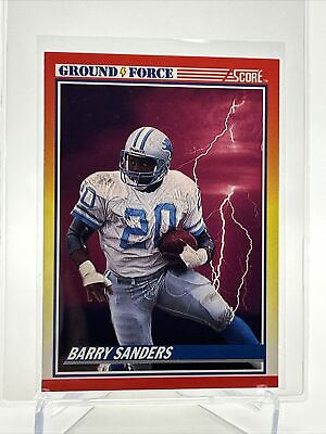 #ad 1990 Score Barry Sanders Football Card #325 NM MT FREE SHIPPING $1.25