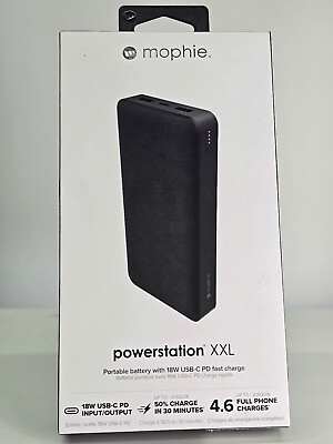 #ad Mophie Powerstation XXL 20000 mAh Battery Bank w 18W USB C PD Charging New $29.99