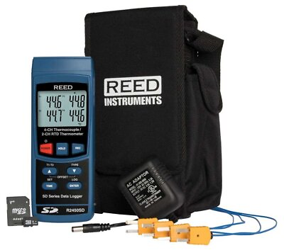 #ad REED Instruments R2450SD KIT3 Data Logging Thermometer with SD Card Power $389.00