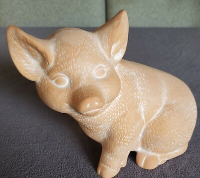 #ad Cute Piggy Ceramic Pottery Figure Statue For Indoor or Garden $12.00