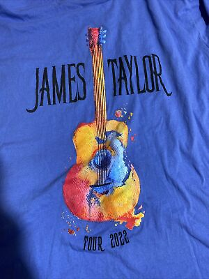 #ad James Taylor 2022 Tour Shirt Short Sleeve Purple Unisex Size S 5XL $21.99