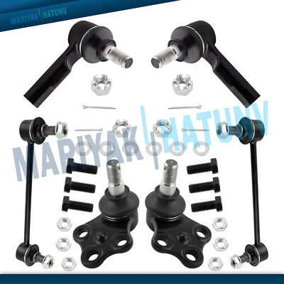 #ad Lower Ball Joints Outer Tierods Sway Bar Links For 1996 2003 2004 Pathfinder QX4 $38.80