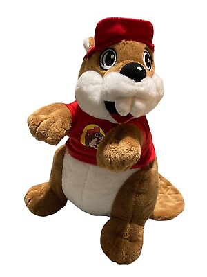 #ad Jaag Buc ees Beaver Mascot Plush Red T Shirt Hat Stuffed Animal Toy $12.99