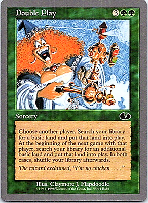 #ad Double Play Magic The Gathering Unglued Near Mint $0.99