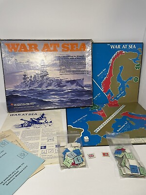 #ad War At Sea The Avalon Hill Game Company 1976 Complete $38.00
