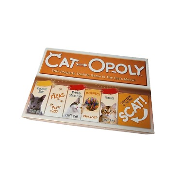 #ad CAT OPOLY Board Game Monopoly Catopoly By Late For The Sky $14.96