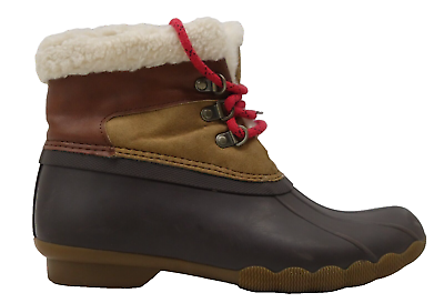 #ad Sperry Big Kids Brown Saltwater Alpine Bootie Casual Lace Up Boots US 6 M EU 38 $58.49