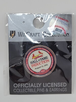 #ad St. Louis Cardinals Cards Hall of Fame Collectors Pin Wincraft 2015 Ted Simmons $12.94