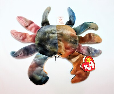 #ad Ty Beanie Baby CLAUDE The Crab 1996 Retired Unique Tush amp; Swing Tags $125.00